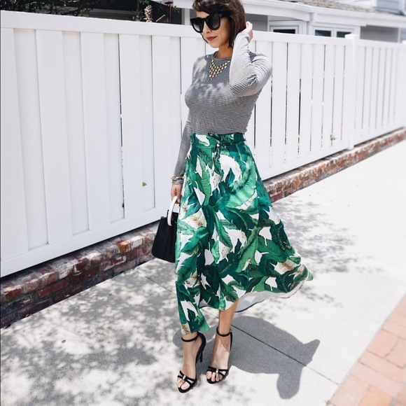 🌴 palm leaf wrap skirt - Picture 2 of 7